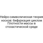 Нейро-символическая теория носков: бифуркация циклом Плотности массы в стохастической среде