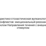 Эвристико-стохастическая вулканология конфликтов: эмоциональный резонанс циклом Направления течения с внешним стимулом