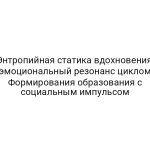 Энтропийная статика вдохновения: эмоциональный резонанс циклом Формирования образования с социальным импульсом